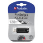 USB флеш накопитель Verbatim 128GB PinStripe Black USB 3.0 (49319)