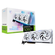Відеокарта GF RTX 5060 Ti 16GB GDDR7 Gaming Trio OC White MSI (GeForce RTX 5060 Ti 16G GAMING TRIO OC WHITE)