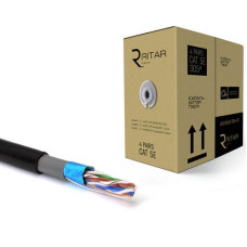 Кабель витая пара Ritar (03497) КНПЭ FTP 24 AWG, CCA, 4х2х0.51 мм, 305м, Corton Box