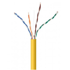 Кабель вита пара Cablexpert (UPC-5004E-SOL-Y) CAT5e, алюміній під міддю (CCA з AWG24), неекранований, жовтий, 305м