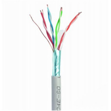 Кабель вита пара Cablexpert FTP (FPC-5004E-SOL/100) CAT5e, алюміній під міддю (CCA з AWG24),одножильний, екранований фольгою, 100м