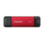 Накопичувач зовнішній SSD USB 2TB Kingston Dual Portable Red (SPSD/2TB)