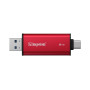Накопичувач зовнішній SSD USB 2TB Kingston Dual Portable Red (SPSD/2TB)