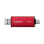 Накопичувач зовнішній SSD USB 512GB Kingston Dual Portable Red (SPSD/512GB)