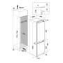 Вбудований холодильник Whirlpool WHC18D011C1 SF