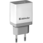 мережева зарядка DEFENDER (83571)UPA-21 біла, 1xUSB, 5V / 2.1А