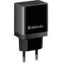 мережева зарядка DEFENDER (83572)EPA-10 чорна, 1xUSB, 5V / 2.1А, пакет