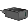 мережева зарядка DEFENDER (83573)UPA-101 чорний, 1 USB, QC 3.0, 18W