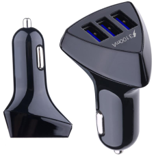 Автомобильное зарядное устройство XoKo CC-300 (3USB, 4.2А) Black (CC-300-BK)