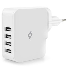 Сетевое зарядное устройство Ttec Quattro 4хUSB 5.1A/25Вт White (2SC02B)