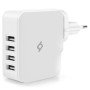 Сетевое зарядное устройство Ttec Quattro 4хUSB 5.1A/25Вт White (2SC02B)