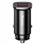 Автомобильное зарядное устройство Baseus Square Metal (2USB, 5A) 30W Black (CCALL-DS01)