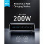 Мережевий зарядний пристрій Anker PowerPort GaNPrime 200W 4xUSB Type-C, 2xUSB Type-A Black (A2683341)