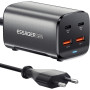 Мережевий зарядний пристрій Essager Collection 67W GaN (2xUSB-A, 2xUSB-C) Black (ECT2AC-JYB0G-Z)