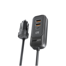Автомобільний зарядний пристрій Promate GearHub 120W Black
