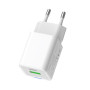 Мережевий зарядний пристрій ColorWay GaN Mini 30W PD Port PPS USB (Type-C PD + USB QC4.0) White (CW-CHS053PD-WT)