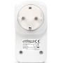 Зарядное устройство EnerGenie 2 USB по 2.1A со сквозной розеткой (EG-ACU2-01-W)