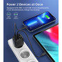 Мережевий зарядний пристрій Choetech (USB-C+USB-A) Black (PD6052-EU-BK)