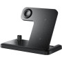 Бездротовий зарядний пристрій Essager Jiecheng 4 in 1 15W Black (EWXZM-JC01-Z)
