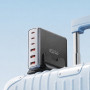 Мережевий зарядний пристрій Essager Engine 85W GaN (3xUSB-A, 3xUSB-C) Black (EZC85W-SXB0G-Z)
