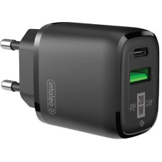 Сетевое зарядное устройство Intaleo TCGQPD220 (2USBx3A) Black (1283126509995)