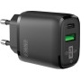 Сетевое зарядное устройство Intaleo TCGQPD220 (2USBx3A) Black (1283126509995)