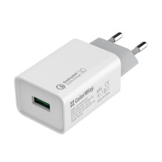 Сетевое зарядное устройство ColorWay QC3.0 (1USBx3A) White (CW-CHS013Q-WT)