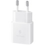 Мережевий зарядний пристрій Samsung EP-T1510X White, 1хUSB Type-C, 15W + кабель USB Type-C (EP-T1510XWEGEU)