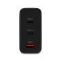 Мережевий зарядний пристрій Ttec SmartCharger Trio GAN 2хUSB-C/USB-A /120Вт Black (2SCG04S)