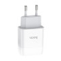 Зарядное устройство Hoco C72A Glorious (1USB, 2.1А) White (6931474712998) + кабель Lightning