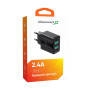 Зарядное устройство Grand-X 5V 2,4A USB Black (CH-15B)