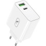 Мережевий зарядний пристрій SkyDolphin SC10 High Power PD 65W+QC3.0 White (SDMZP-000188)
