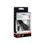 Автомобильное зарядное устройство REAL-EL CA-17 (2USB, 2.1A) Black + кабель Lightning