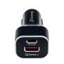 Автомобильное зарядное устройство Grand-X (1хTypeC, 1хUSB3.1) PD 3.0, QС 3.0, AFC, FCP 36W Black (CH-29)
