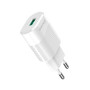 Сетевое зарядное устройство Grand-X (1xUSB 2.1А) White (CH-17WL) с защитой от перегрузки + кабель Lightning