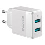 Сетевое зарядное устройство Grand-X (2xUSB 2.4А) White (CH-50W)