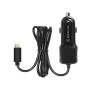 Автомобильное зарядное устройство REAL-EL CA-17 (2USB, 2.1A) Black + кабель Lightning