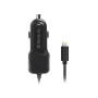 Автомобильное зарядное устройство REAL-EL CA-17 (2USB, 2.1A) Black + кабель Lightning