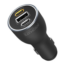 Автомобільний зарядний пристрій Promate PowerDrive-120 120W Black