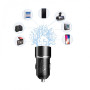 Автомобильное зарядное устройство SkyDolphin SZ02 Aluminium (2USB, 2.4A) Black (AZP-000074)