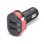 Автомобильное зарядное устройство REAL-EL CA-35 (3USBx3.4A) Black/Orange + кабель microUSB