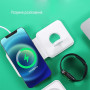 Беспроводное зарядное устройство ColorWay MagSafe Duo Charger 15W for iPhone White (CW-CHW32Q-WT)