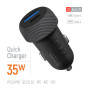 Автомобільний зарядний пристрій ColorWay 2USB (Type-C PD35W + USB QC3.0) 35W Black (CW-CHA064PD-BK)