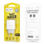 Зарядное устройство Hoco C72A Glorious (1USB, 2.1А) White (6931474712899)