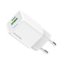 Мережевий зарядний пристрій ColorWay GaN Mini 20W PD Port PPS USB (Type-C PD + USB QC4.0) White (CW-CHS062PD-WT)