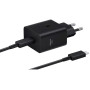 Мережевий зарядний пристрій Samsung EP-T4511XBEGEU Black, 25W + кабель USB Type-C