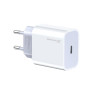 Сетевое зарядное устройство Grand-X (1xUSB-C 20W) QC4.0, PD 3.0, FCP, AFC White (CH-770)