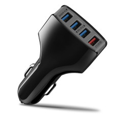 Автомобильное зарядное устройство XoKo CQC-400 (4USB, 7А) Black (CQC-400-BK)