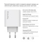 Мережевий зарядний пристрій ColorWay GaN Mini 50W PD Port PPS USB (Type-C PD 30W + Type-C PD 20W) White (CW-CHS050PD-WT)