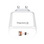 Мережевий зарядний пристрій ColorWay Power Delivery Port PPS USB (Type-C PD + USB QC3.0) (45W) White (CW-CHS042PD-WT)